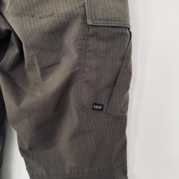 5.11 Tactical Pants Womens 4 Brown Ripstop Cargo Utility Outdoor Workwear - Picture 9 of 12